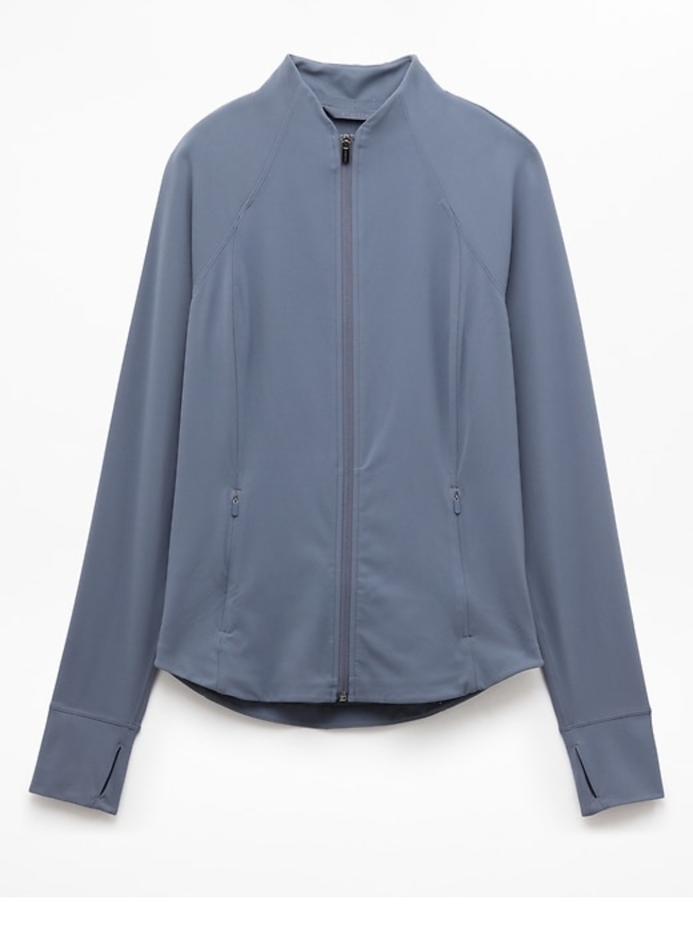Athleta Light Slate Blue Full-Zip Bomber Jacket